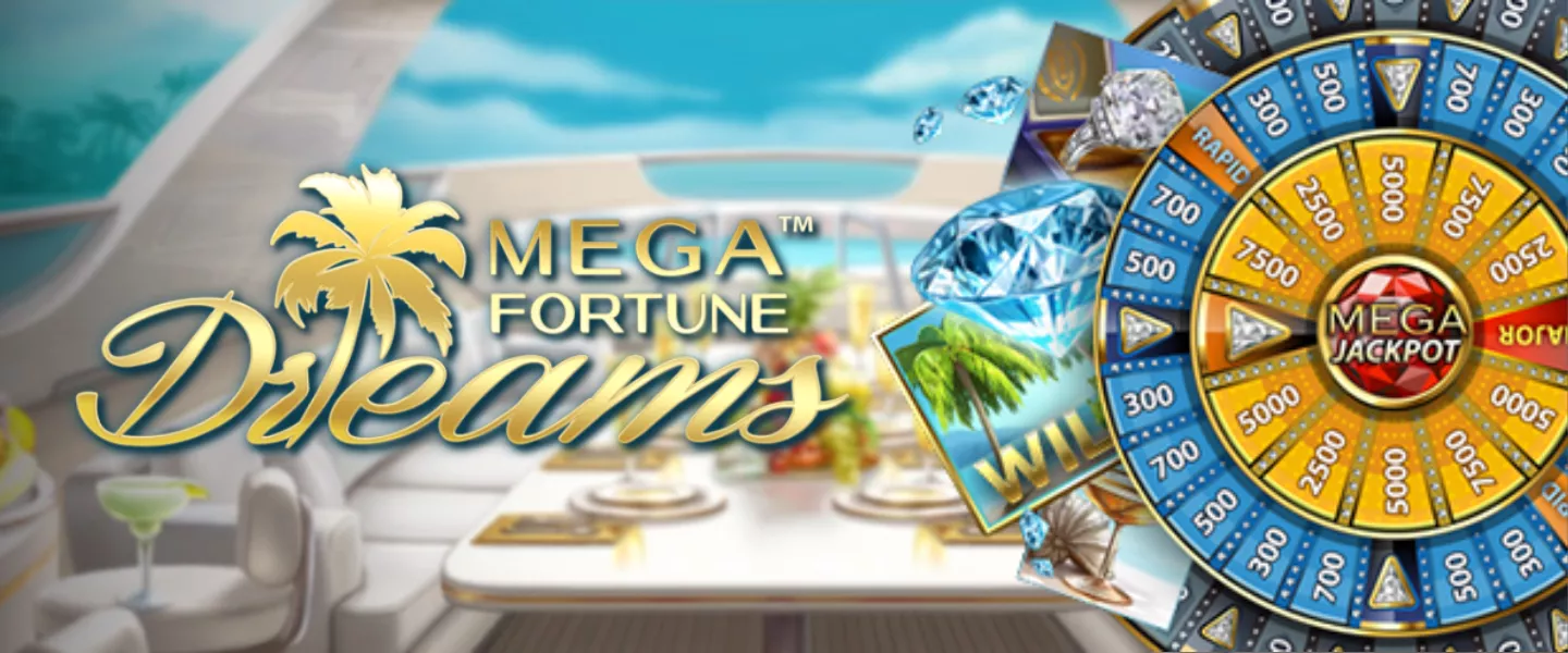 Machine à sous Mega Fortune Dreams avec jackpot progressif et thème luxe